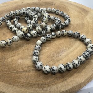 Bracelet en jaspe dalmatien