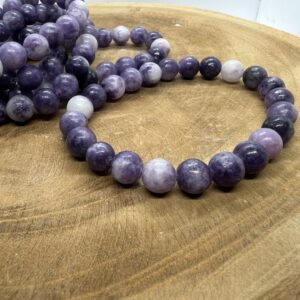 Bracelet en lepidolite