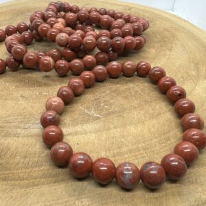 Bracelet en jaspe rouge
